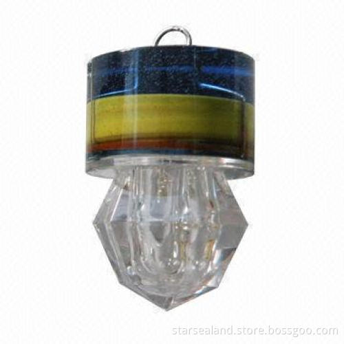 White color/diamond-shaped/strobe fishing light, 300m deep